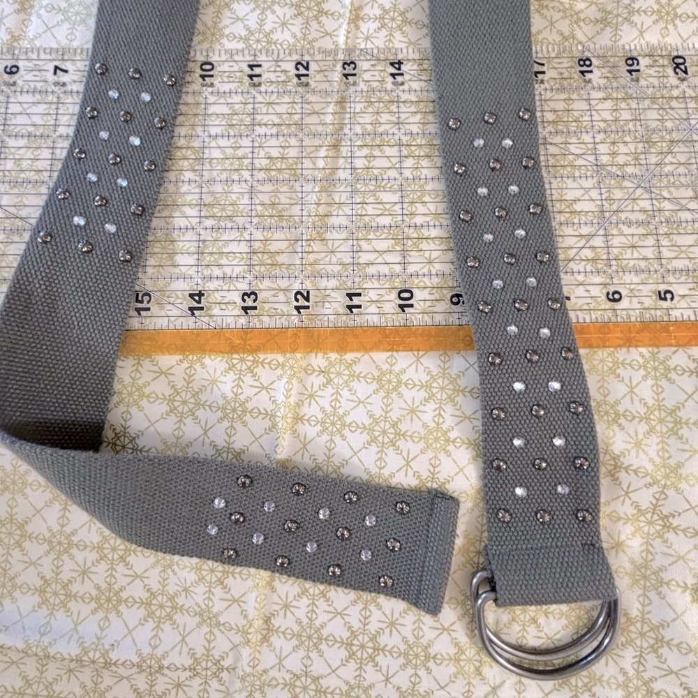 Studded Silver Adjustable Belt